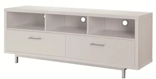 Clean White Transitional 60 Inch TV Stand-1