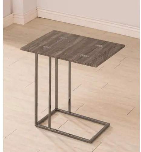 Black Nickel Expandable Accent Table-3