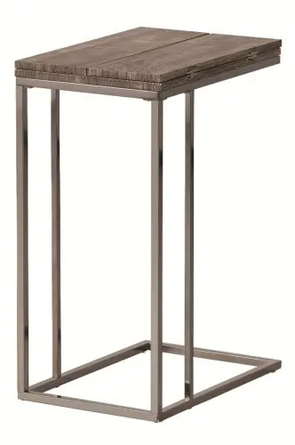 Black Nickel Expandable Accent Table-1