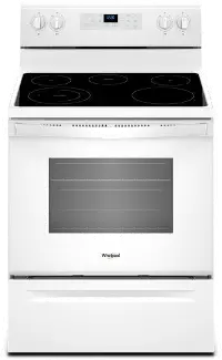 WFE505W0HW Whirlpool 5.3 cu ft Electric Range - White