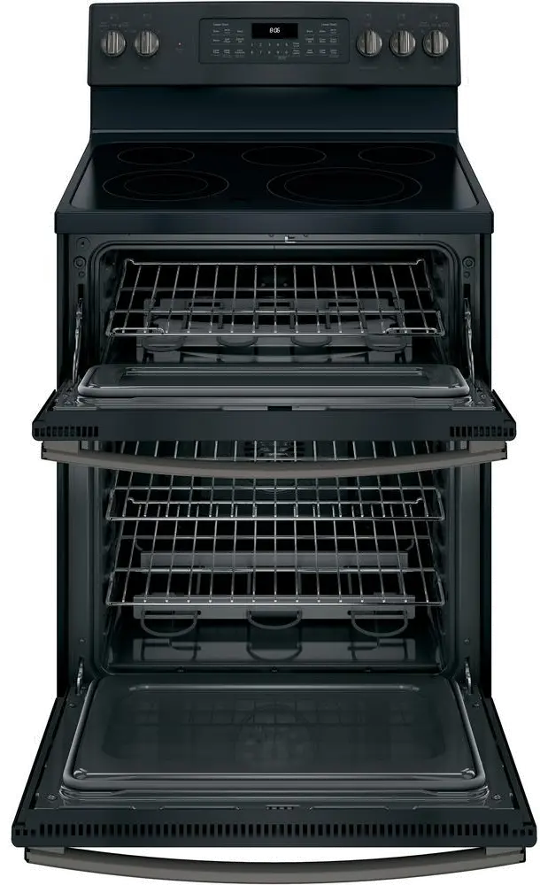 JB860FJDS GE Double Oven Electric Range - 6.6 cu. ft. Black Slate-1