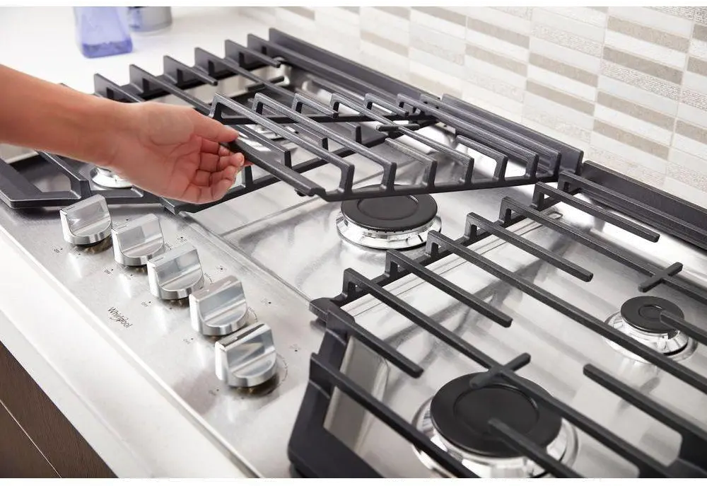 WCG55US6HS Whirlpool 36 Inch 5-Burner Gas Cooktop - Stainless Steel-3