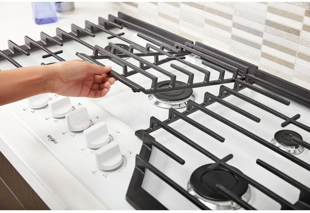WCG55US6HW Whirlpool 36 Inch Gas Cooktop - White-2