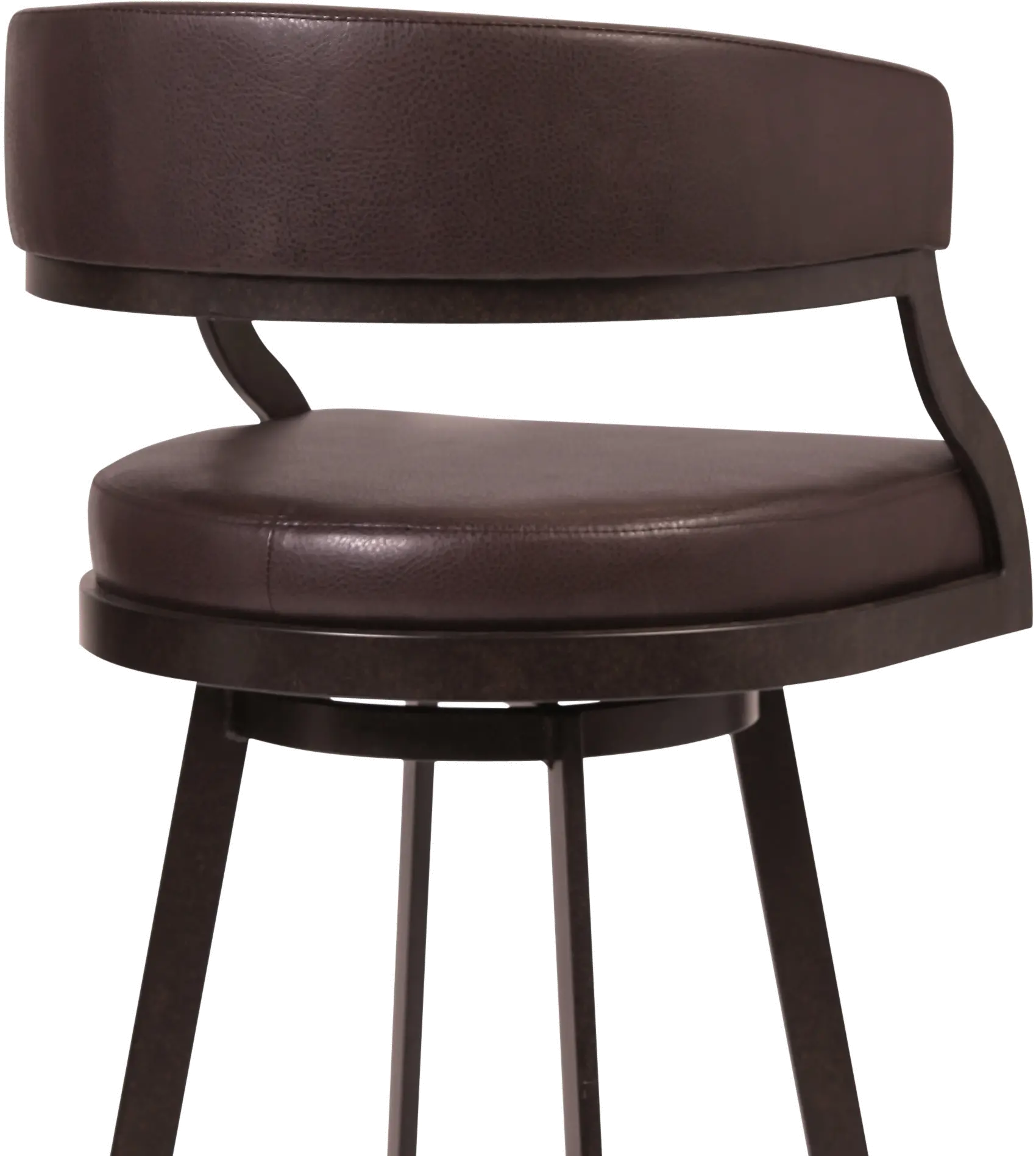 SATURN Saturn Brown Swivel Counter Height Stool-3