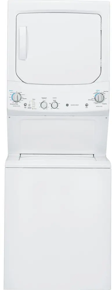 GUD27GSSMWW GE Spacemake Washer and Dryer Laundry Combo - White-1