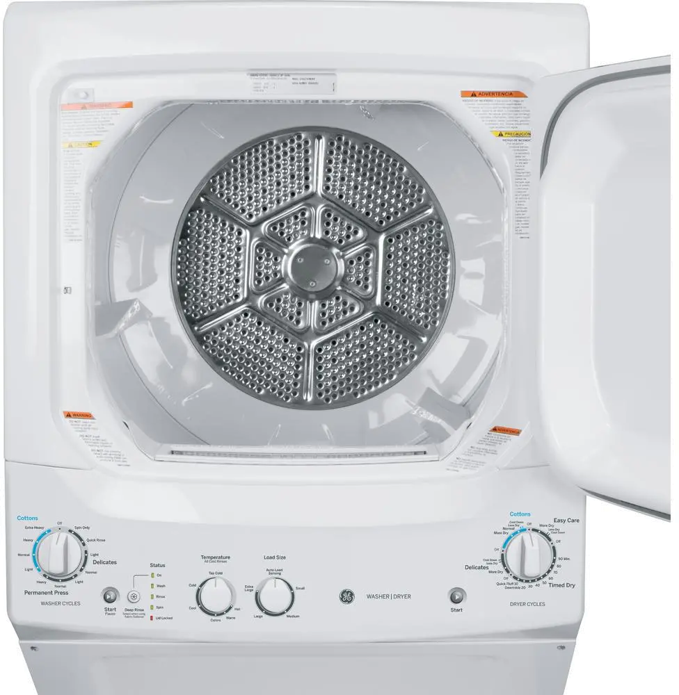 GUD27GSSMWW GE Spacemake Washer and Dryer Laundry Combo - White-4