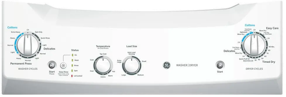 GUD27GSSMWW GE Spacemake Washer and Dryer Laundry Combo - White-5
