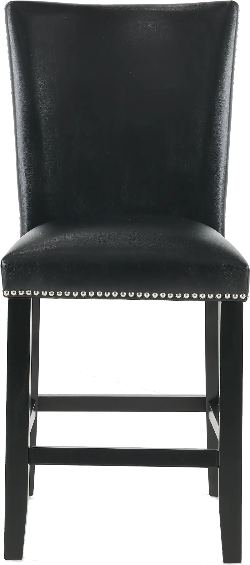 Camila Black Upholstered Counter Height Stool
