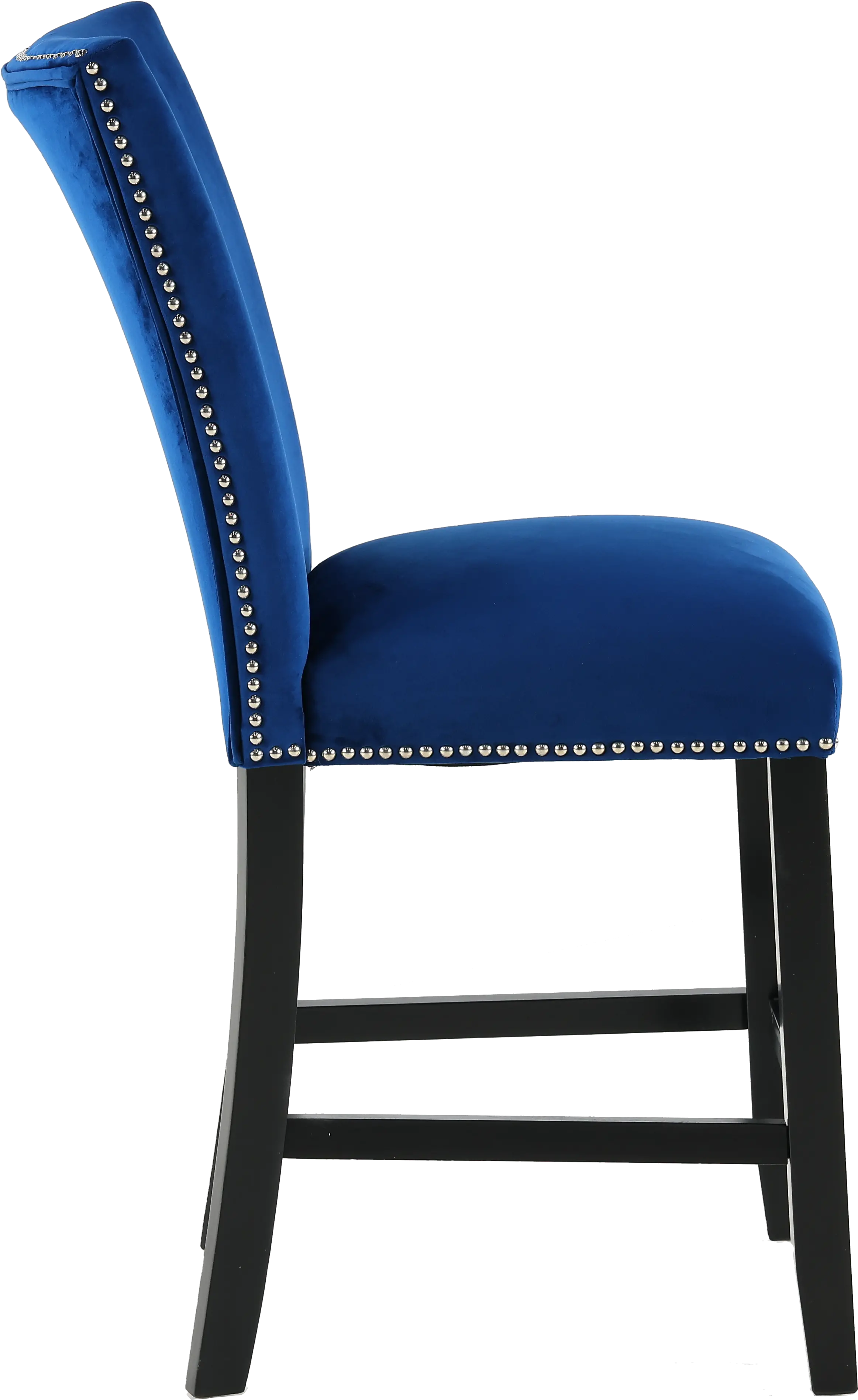 Camila Blue Velvet Counter Height Stool-5