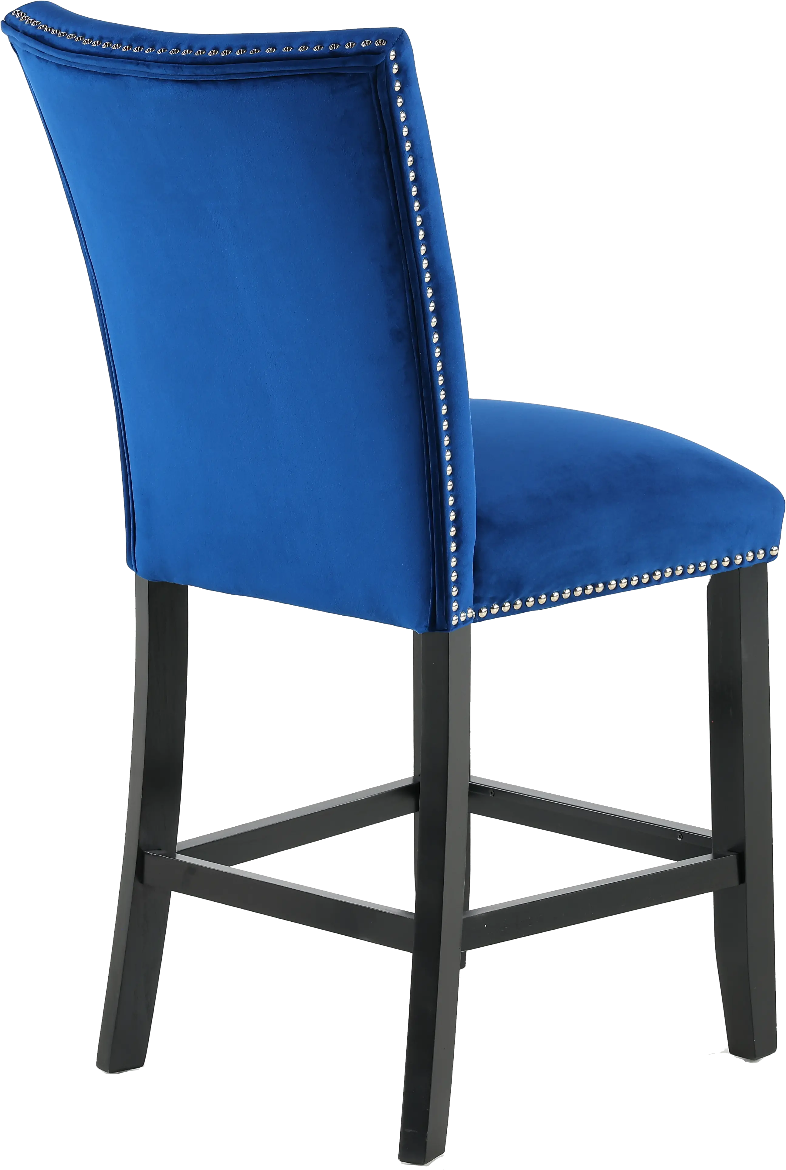 Camila Blue Velvet Counter Height Stool-7