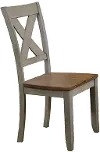 Barnwell Gray and Brown Dining Room Chair