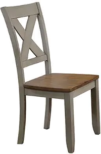Barnwell Gray and Brown Dining Room Chair