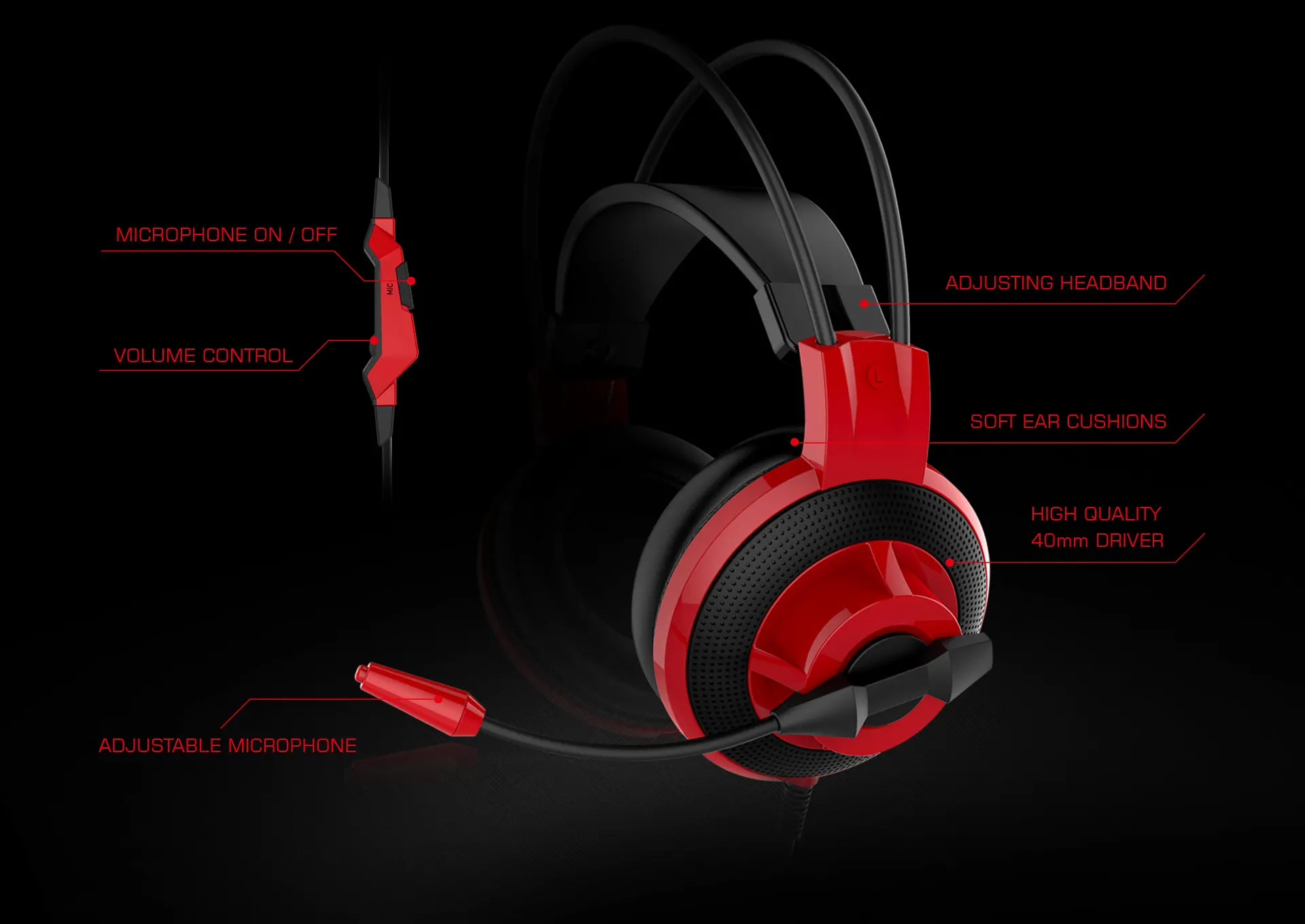 MSI DS501 GAMING HEADSET MSI DS501 Gaming Headset-2