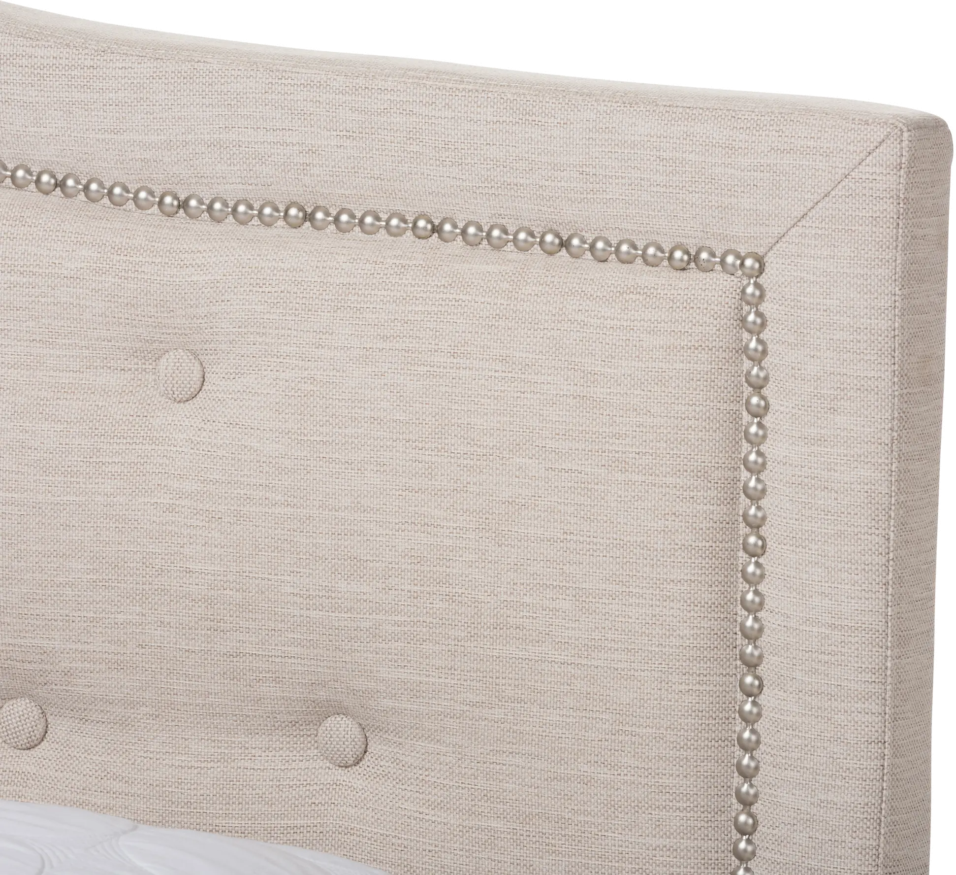 136-7444-RCW Contemporary Beige King Upholstered Bed - Emerson-6