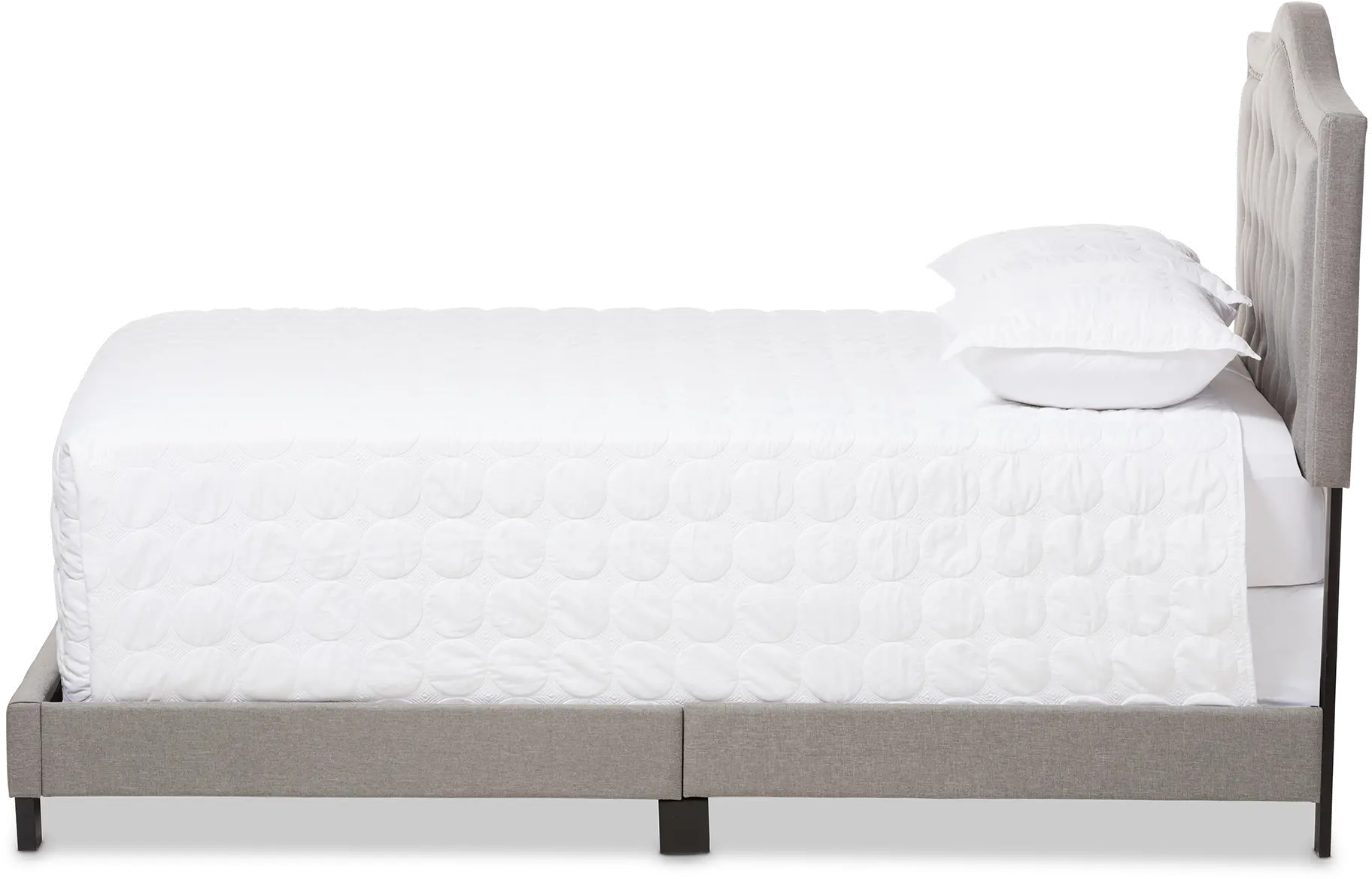 136-7446-RCW Contemporary Gray Queen Upholstered Bed - Emerson-3