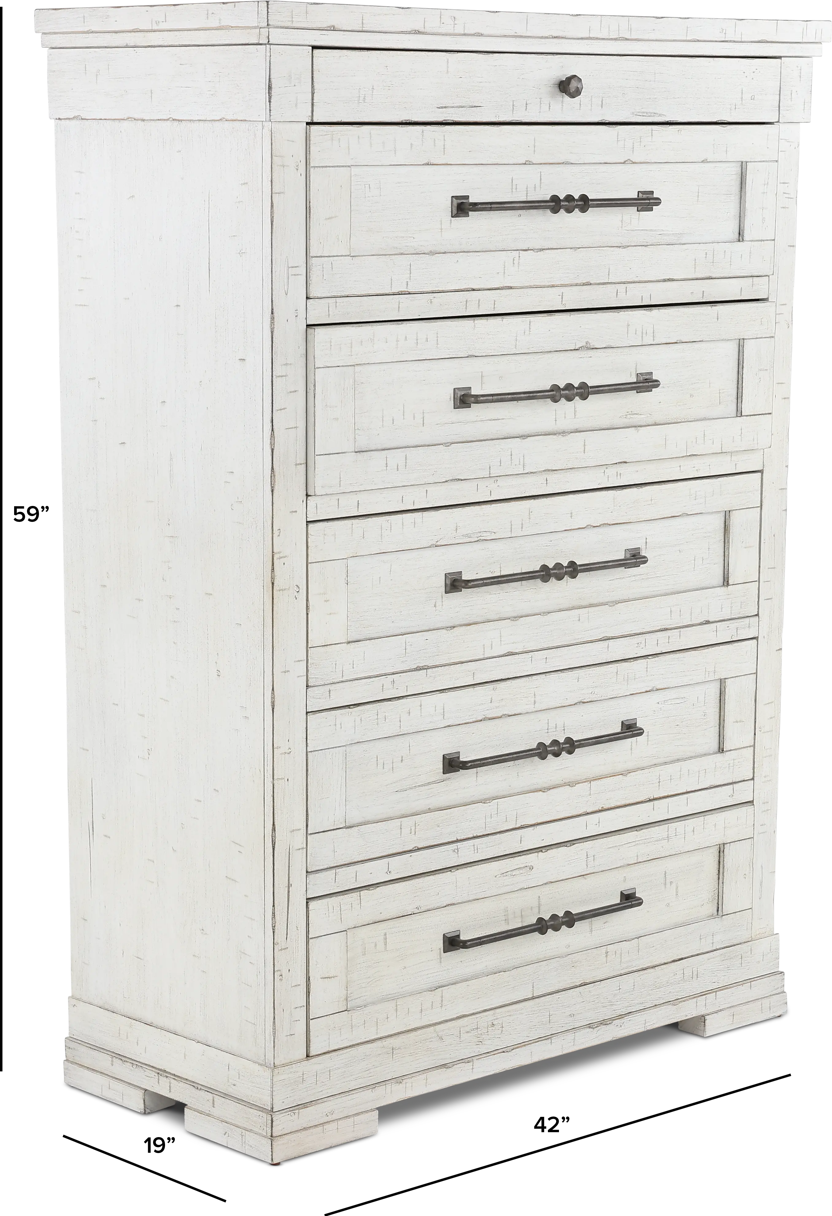 Coming Home Chalk White Chest of Drawers-3