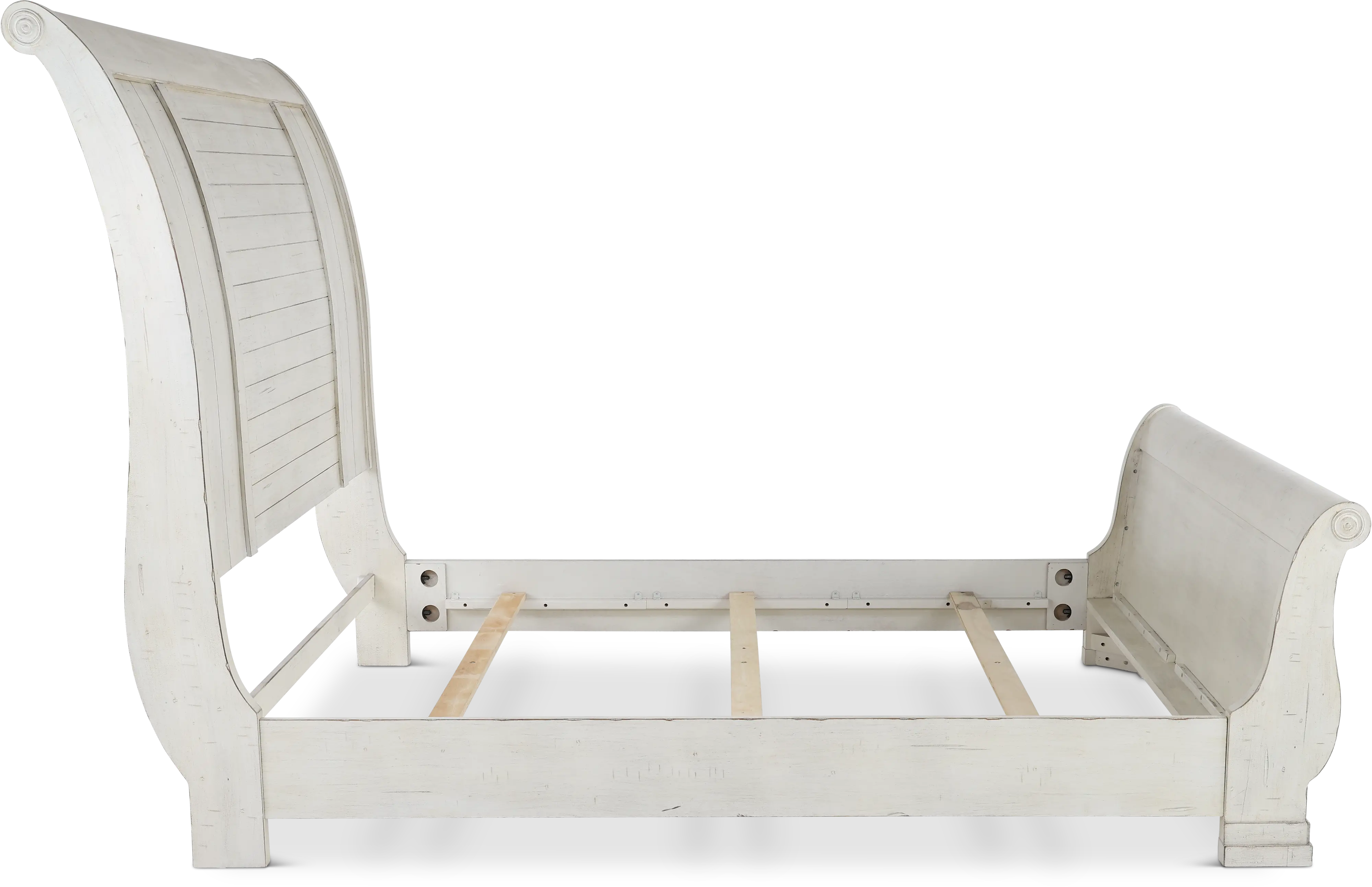 Coming Home Chalk White King Sleigh Bed-6