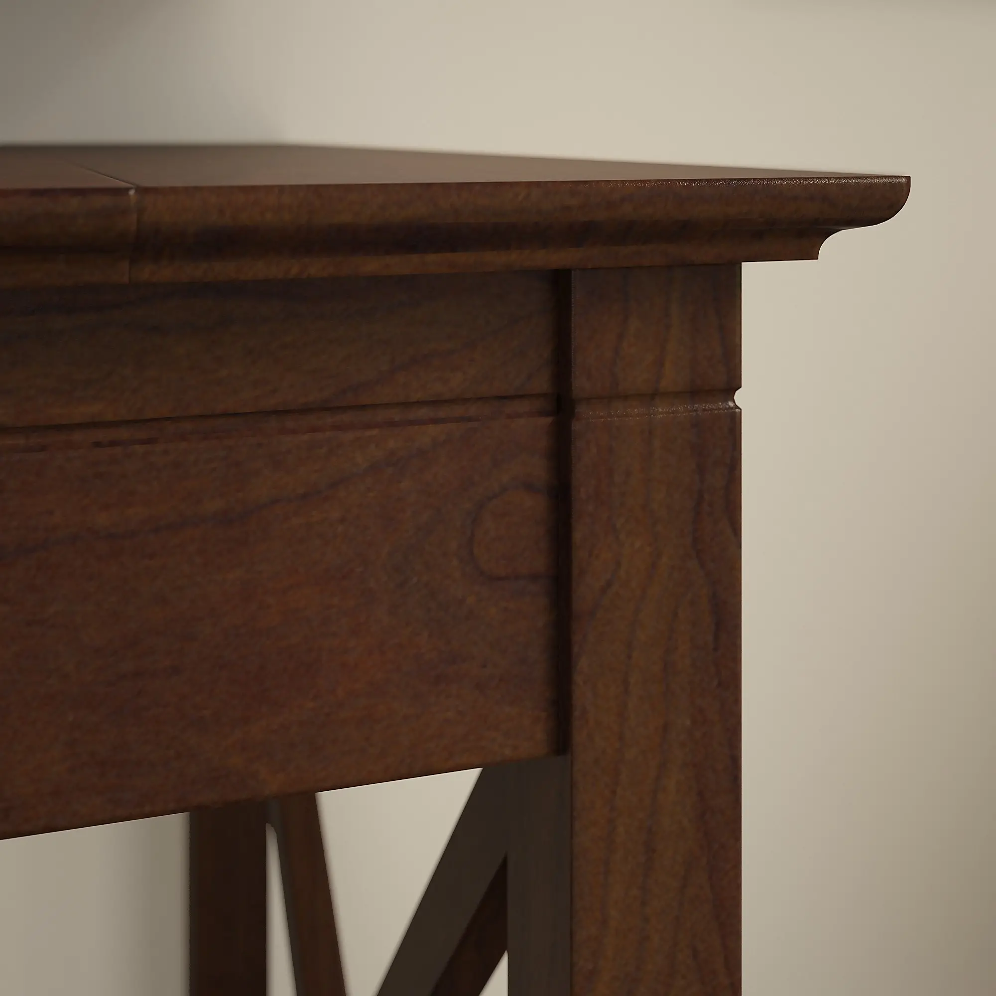 KWD148BC-03 Key West Cherry Brown Casual 48 Inch Writing Desk - Bush Furniture-4