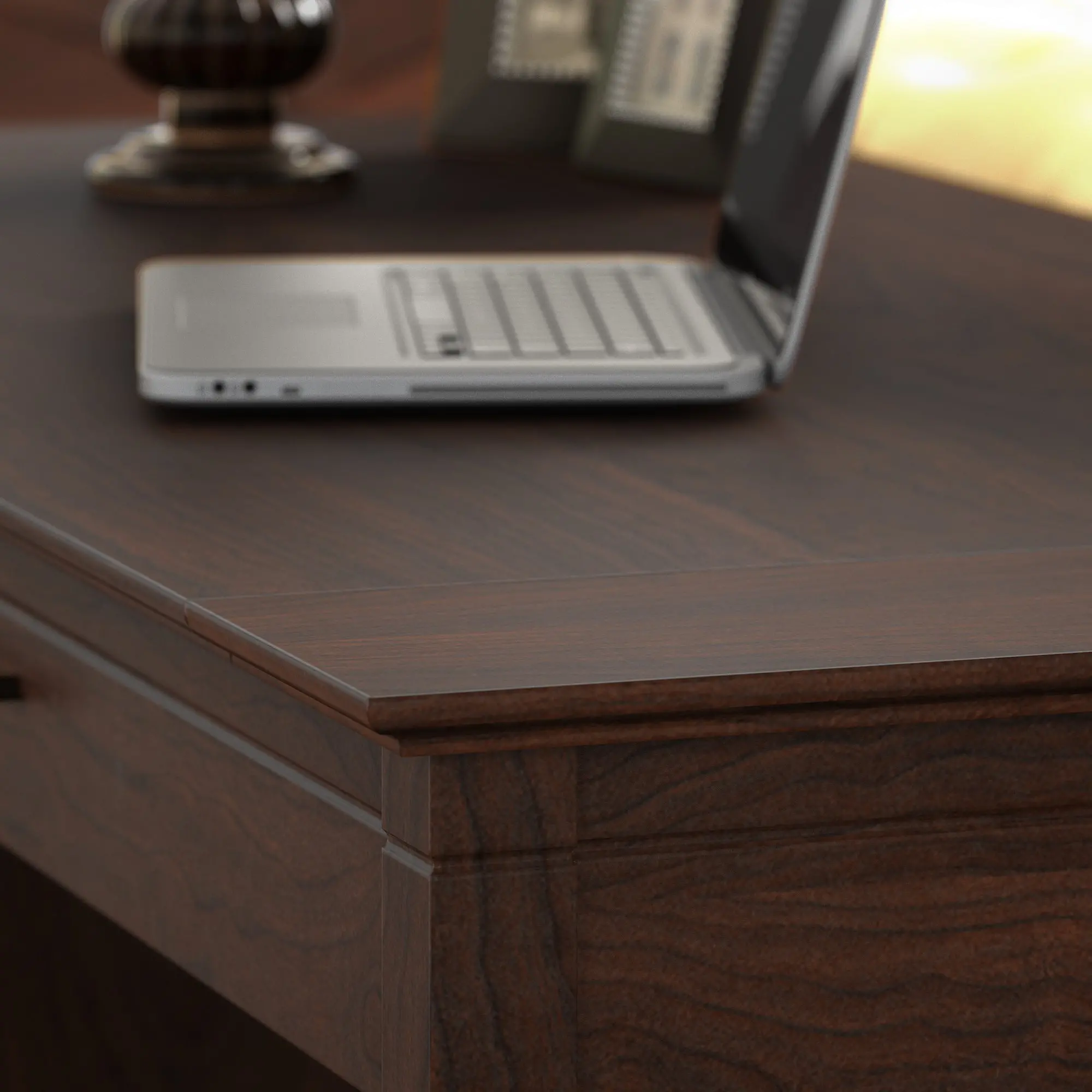 KWD154BC-03 Key West Cherry Brown Casual 54 Inch Office Desk - Bush Furniture-5