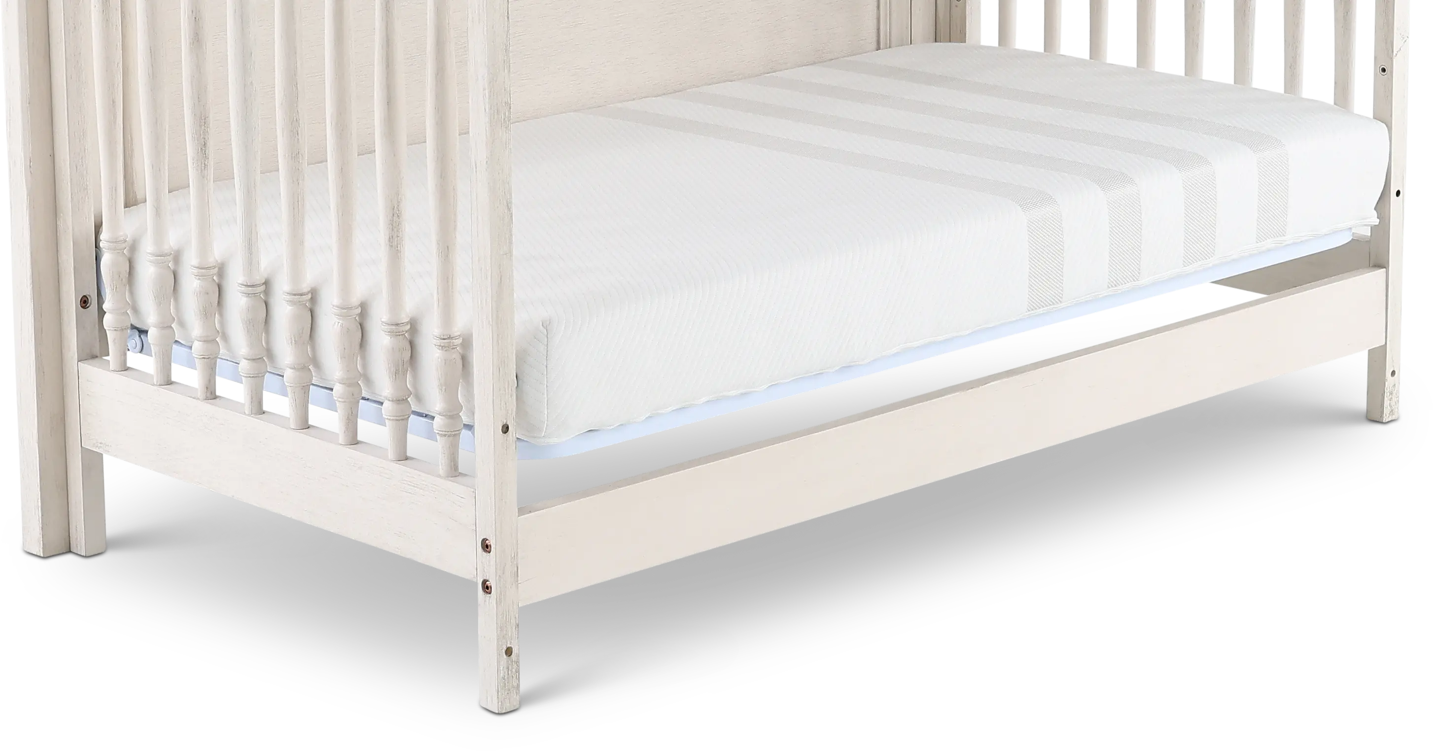 Olivia White 4-in-1 Convertible Crib-11