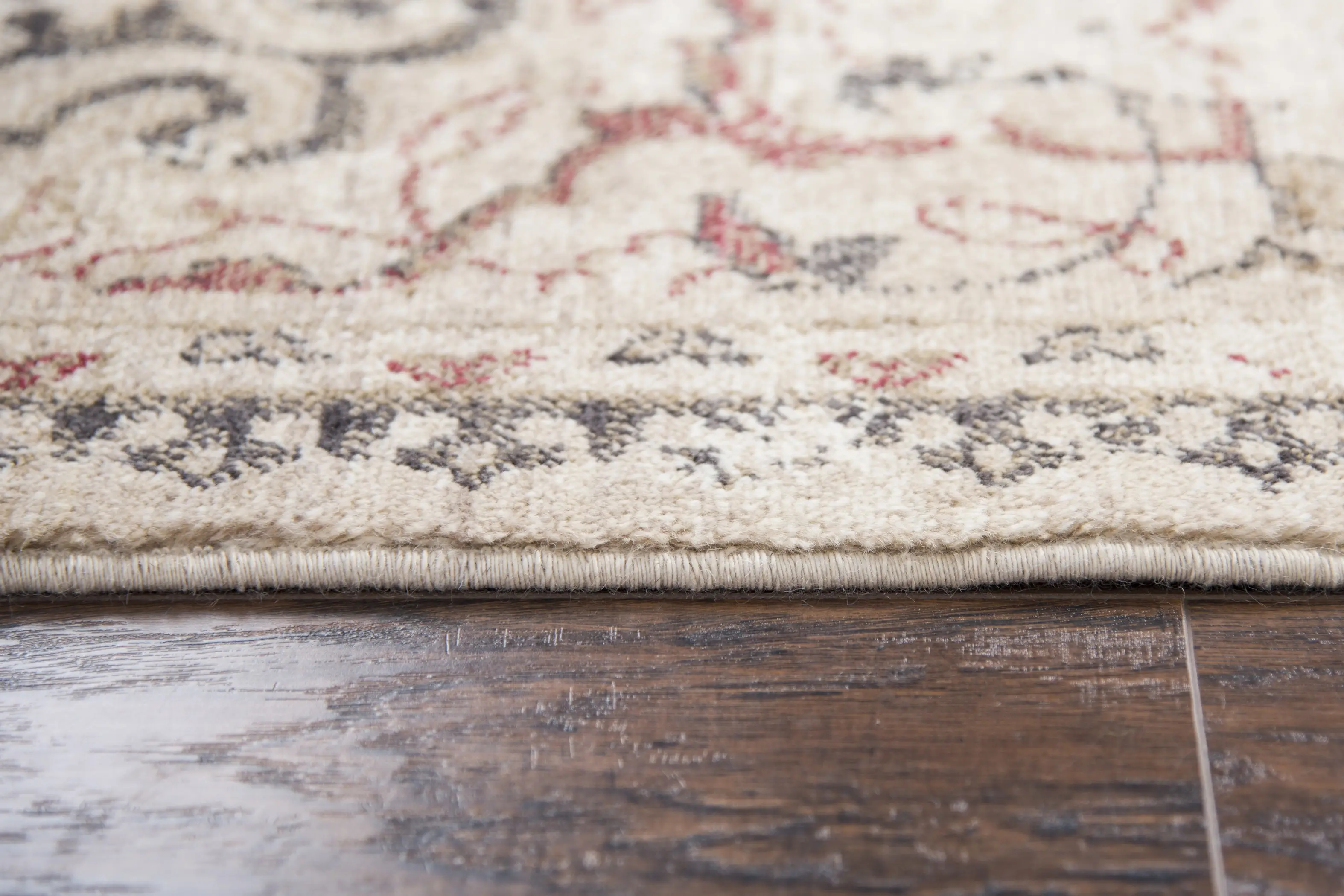 Gossamer 5 x 8 Medium Ivory, Gold and Red Area Rug-5