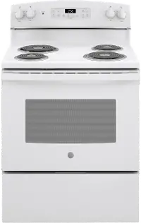 JB256DMWW GE 5 cu ft Electric Range - White