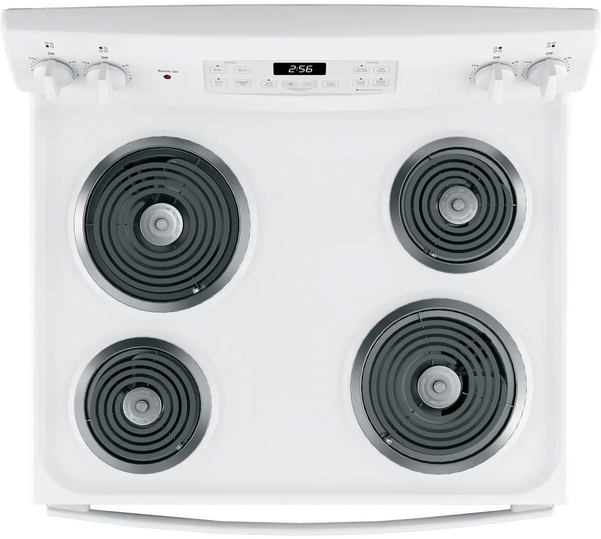 JB256DMWW GE 5 cu ft Electric Range - White-5