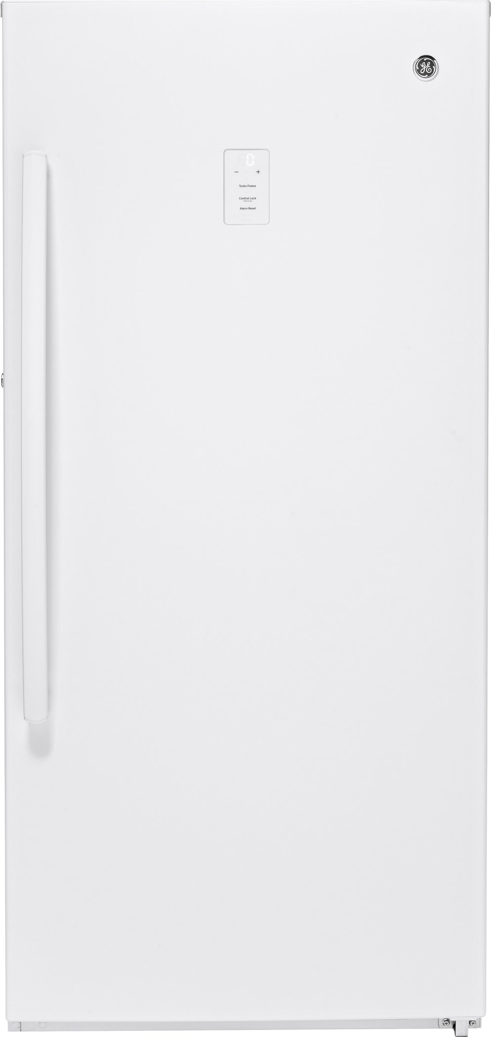 GE 14.1 cu ft Upright Freezer - White