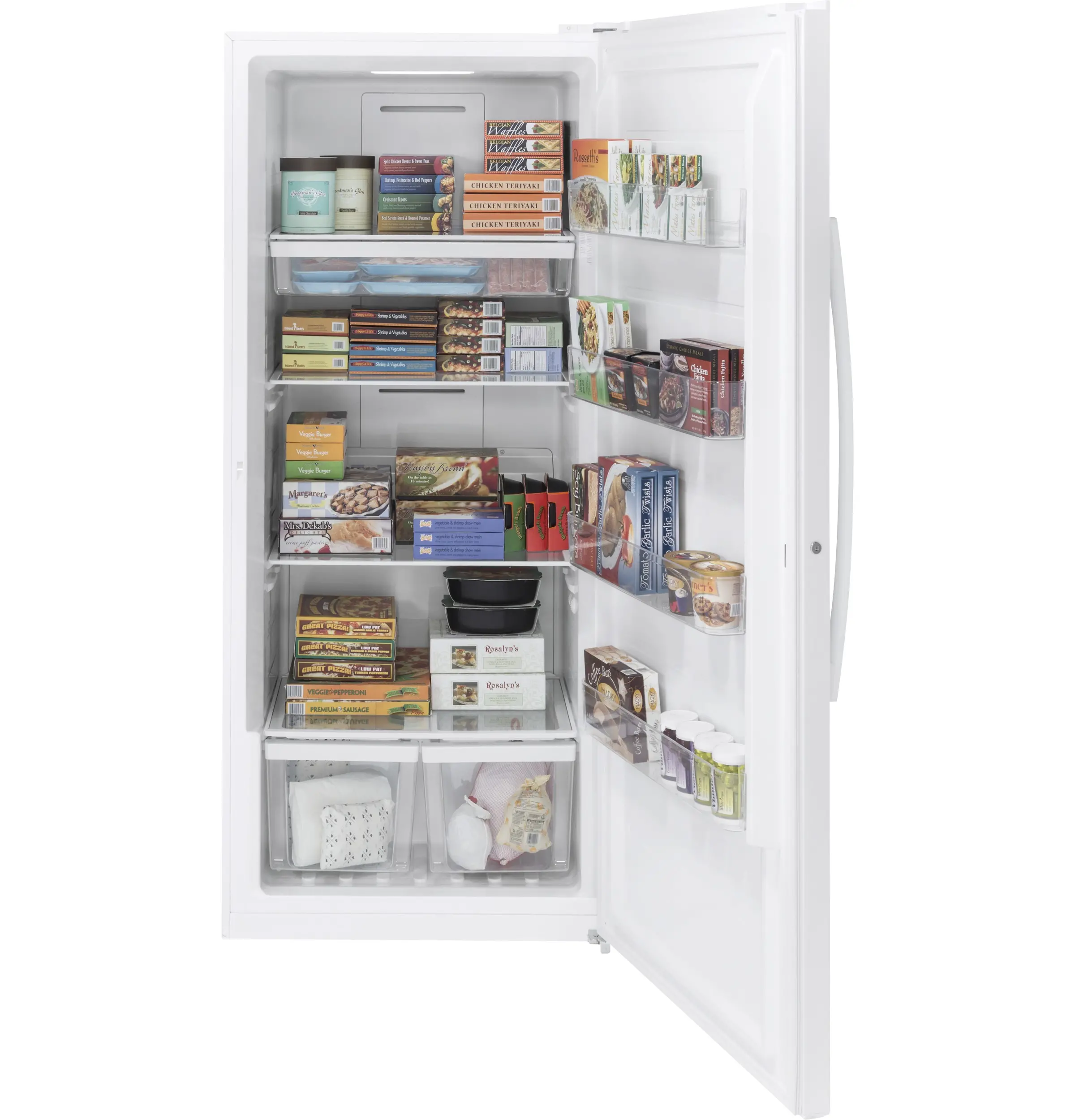 FUF17DLRWW GE 17.3 cu ft Upright Freezer - White-1