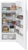 FUF17DLRWW GE 17.3 cu ft Upright Freezer - White