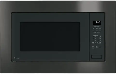 PEB7227+JX7227-BSLT GE Profile Series 2.2 Cu. Ft. Built-In Sensor Microwave and 27 Inch Trim Kit - Black Slate-1