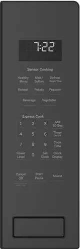 PEB7227+JX7227-BSLT GE Profile Series 2.2 Cu. Ft. Built-In Sensor Microwave and 27 Inch Trim Kit - Black Slate-2