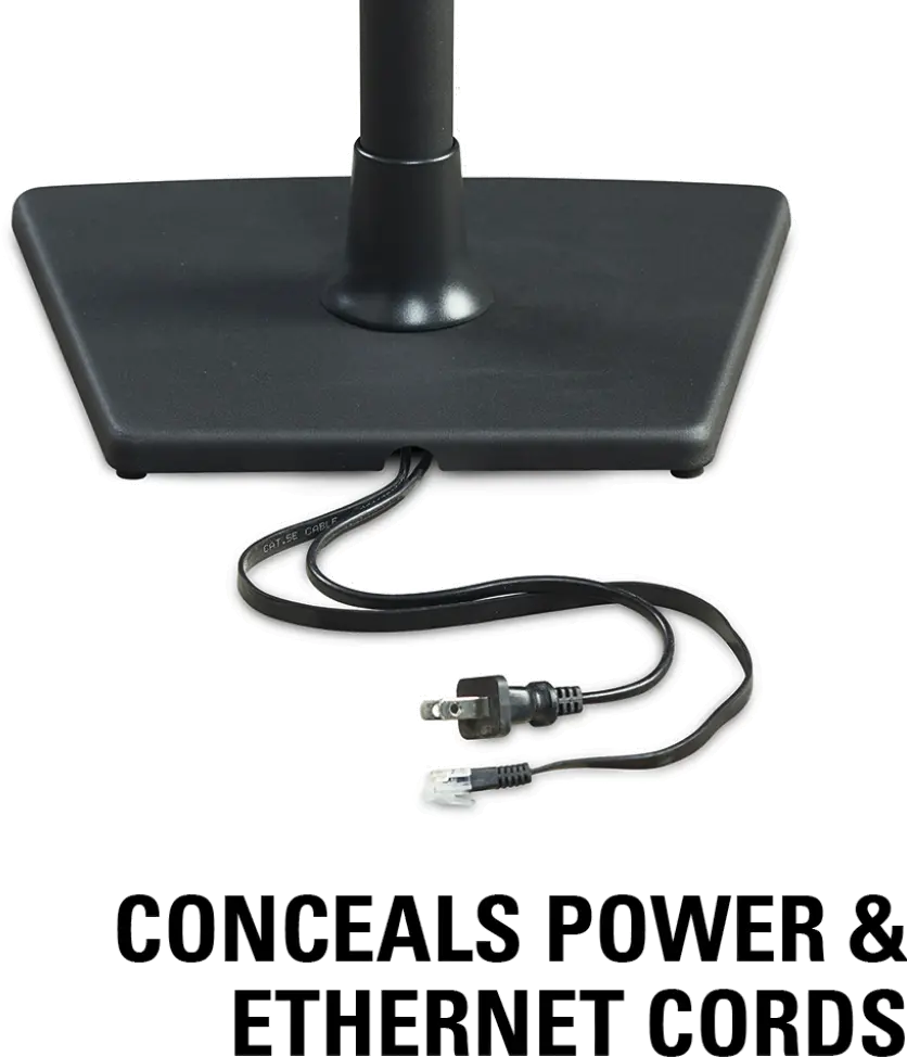 WSS22-B1 SANUS Wireless Speaker Stand Pair designed for Sonos ONE, PLAY:1 and PLAY:3-7