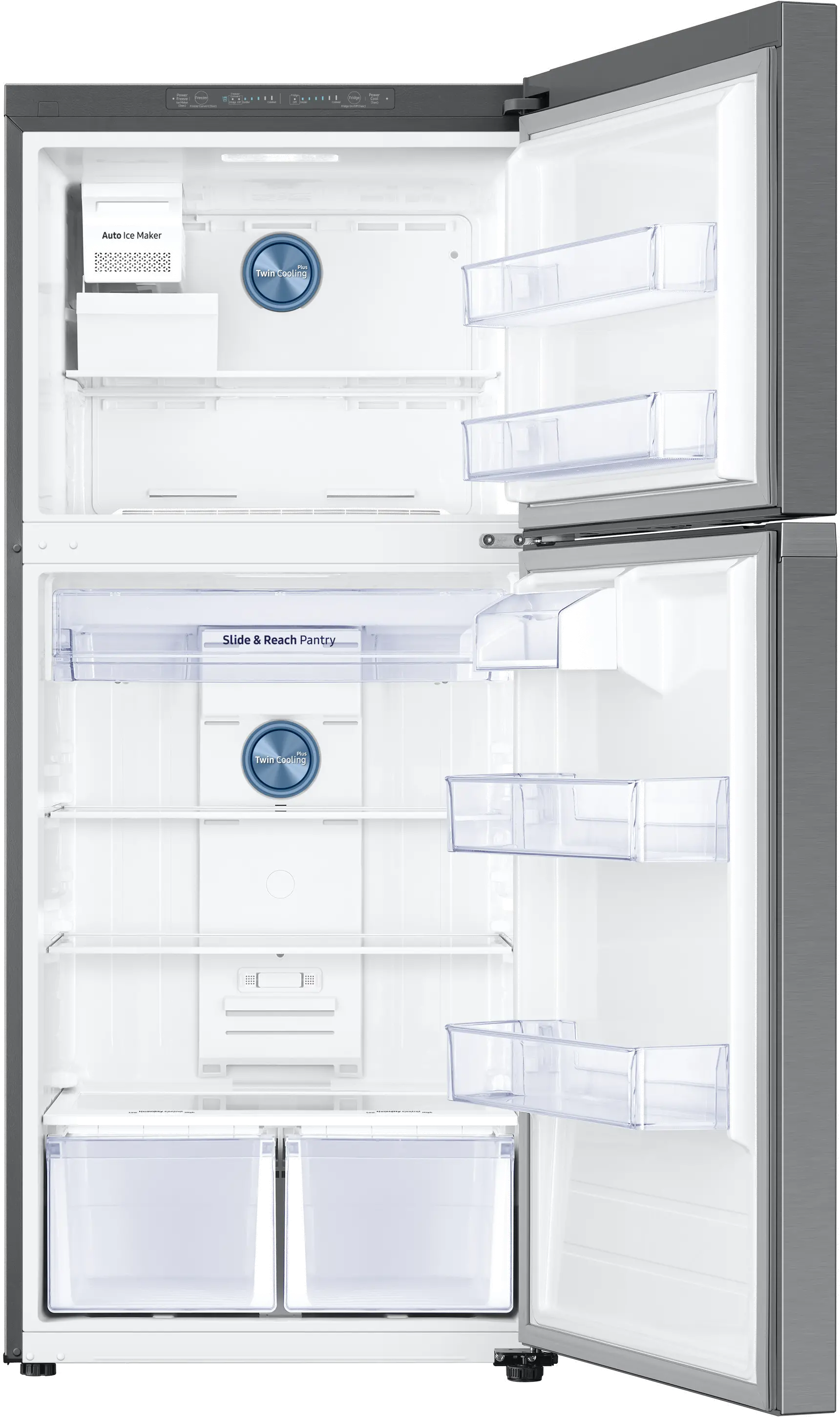 RT18M6215SR Samsung 18 cu ft Top Freezer Refrigerator - 29 W Stainless Steel-3