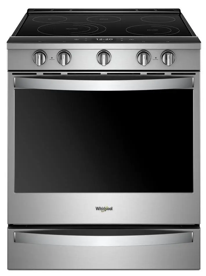 WEE750H0HZ Whirlpool 6.4 cu ft Electric Range - Stainless Steel-1