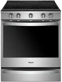 WEE750H0HZ Whirlpool 6.4 cu ft Electric Range - Stainless Steel