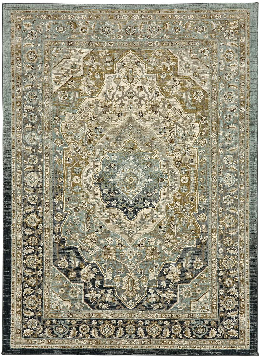 90941-50097/5X8/TOUC Nore Jadeite 5 x 8 Medium Teal and Aqua Blue Rug-1
