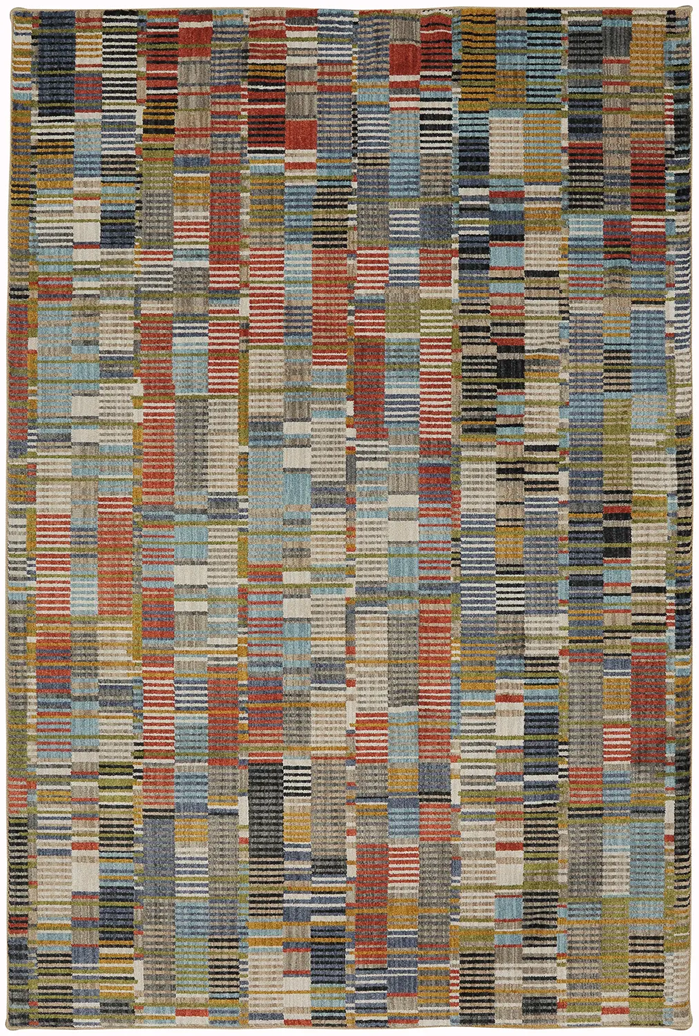 91003-99999/5X8/METR Metropolitan 5 x 8 Rust, Gray and Blue Rug-1
