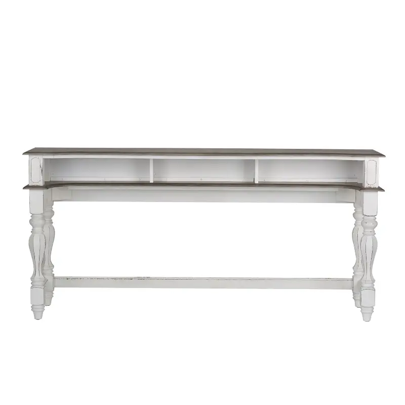 Magnolia Manor Antique White Console Bar Table