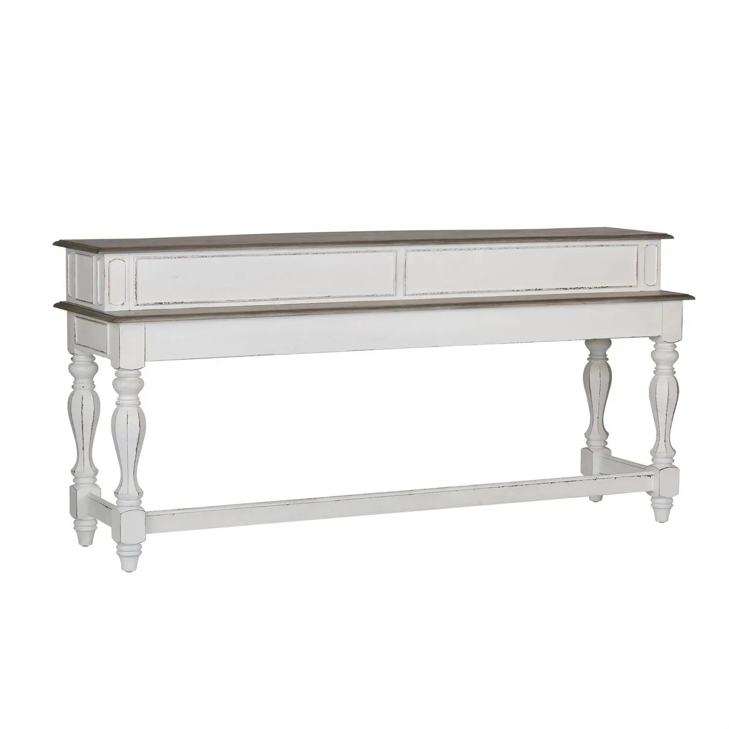 244-OT7636 Magnolia Manor Antique White Console Bar Table-3