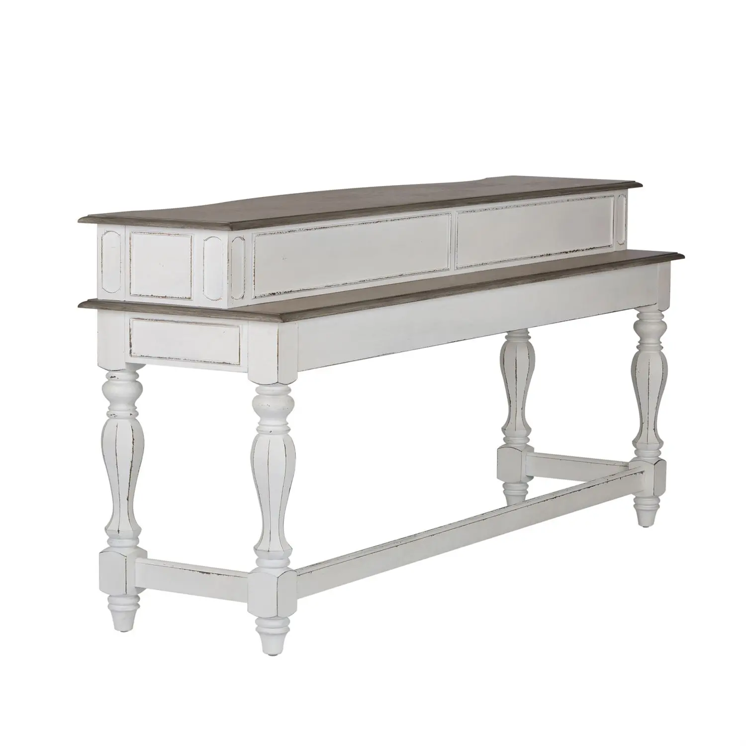 244-OT7636 Magnolia Manor Antique White Console Bar Table-4