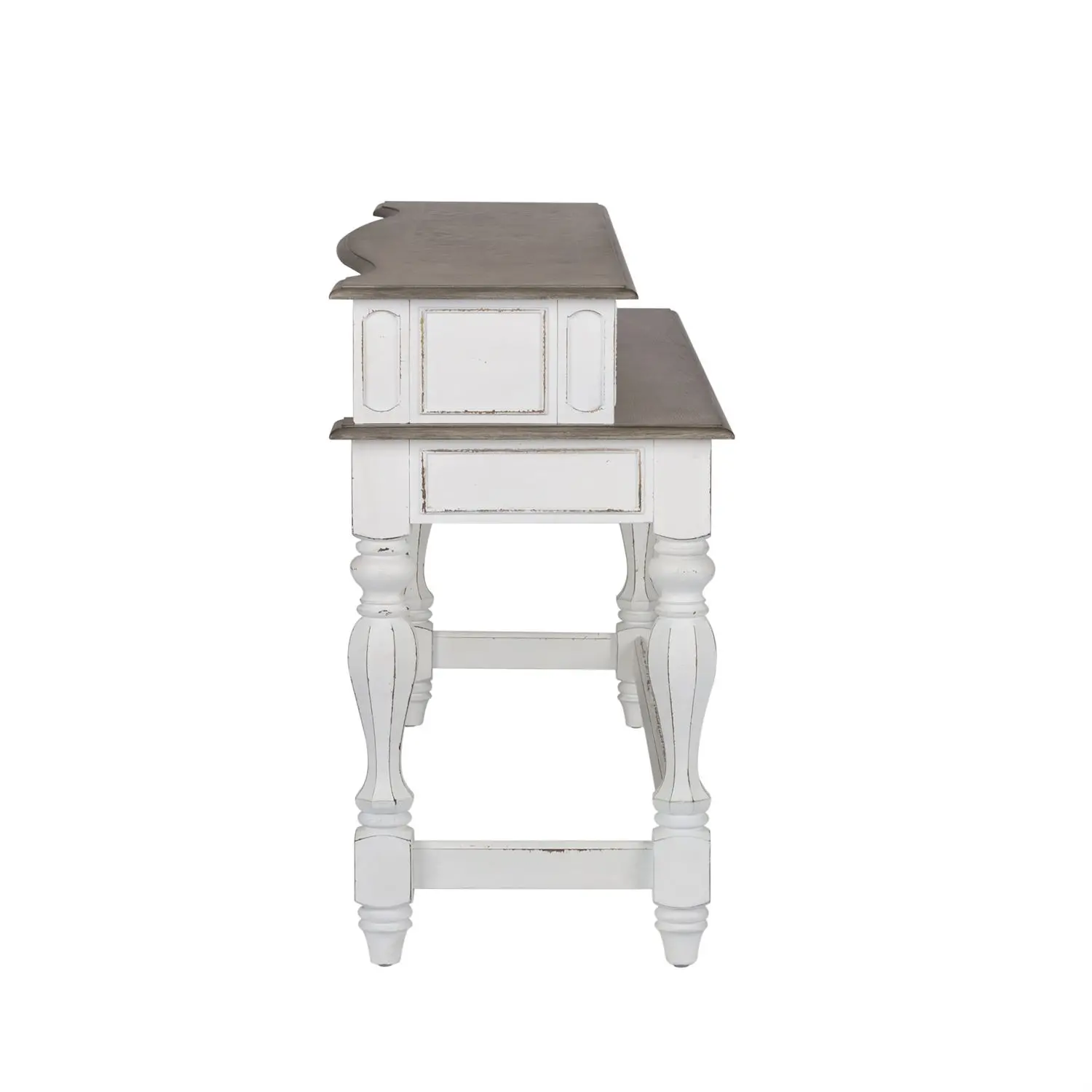 244-OT7636 Magnolia Manor Antique White Console Bar Table-5