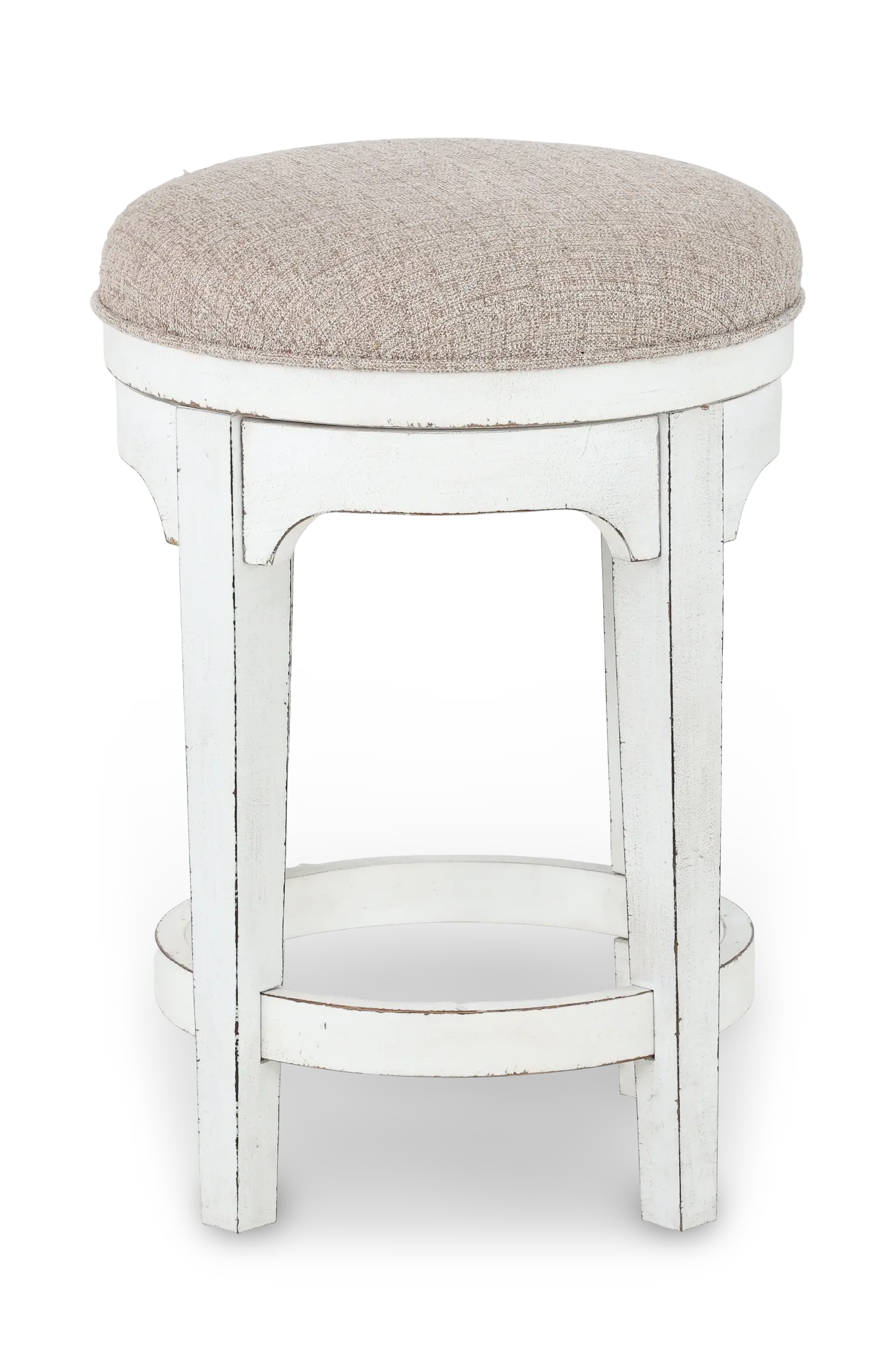 244-OT9003 Magnolia Manor Antique White Swivel Counter Height Stool-1