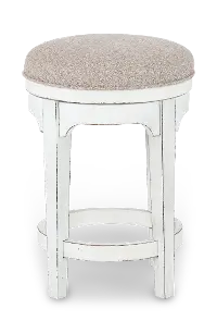 244-OT9003 Magnolia Manor Antique White Swivel Counter Height Stool