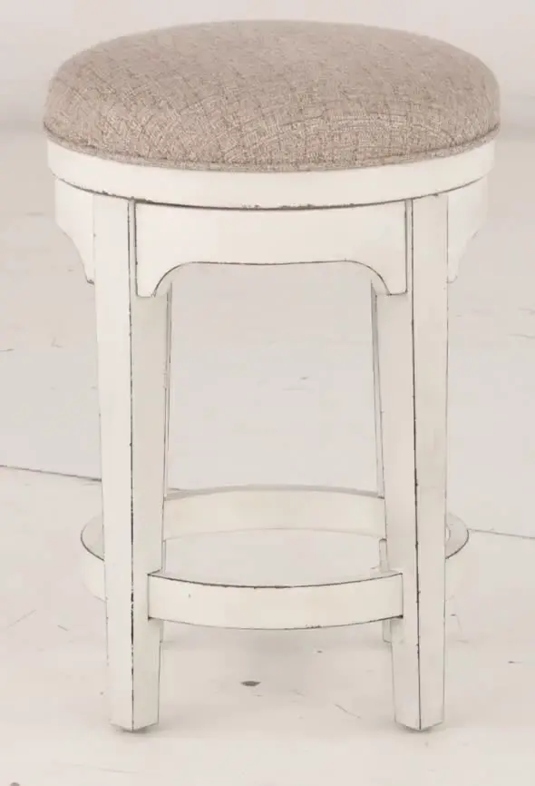 244-OT9003 Magnolia Manor Antique White Swivel Counter Height Stool-7