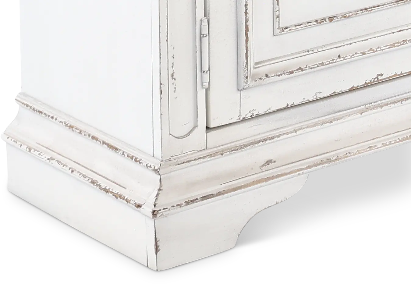 4PC/MAG_MANR_ENT_WAL Magnolia Manor Antique White 4 Piece Entertainment Center-7