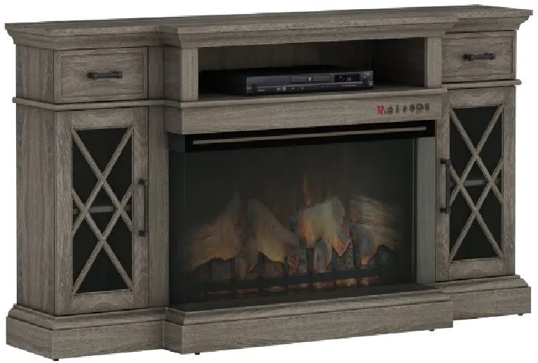 Hamilton Gray 70  Fireplace TV Stand-1