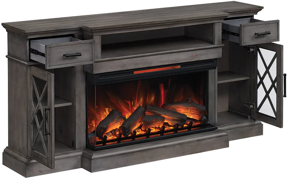 Hamilton Gray 70  Fireplace TV Stand-4