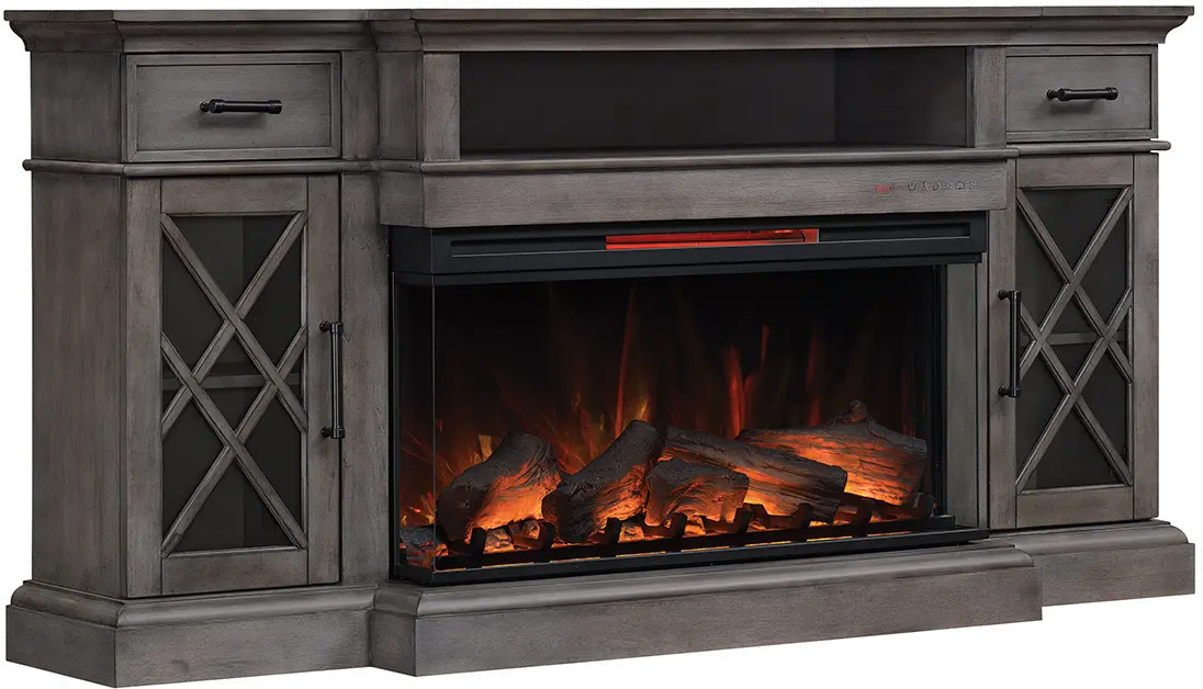 Hamilton Gray 70  Fireplace TV Stand-5