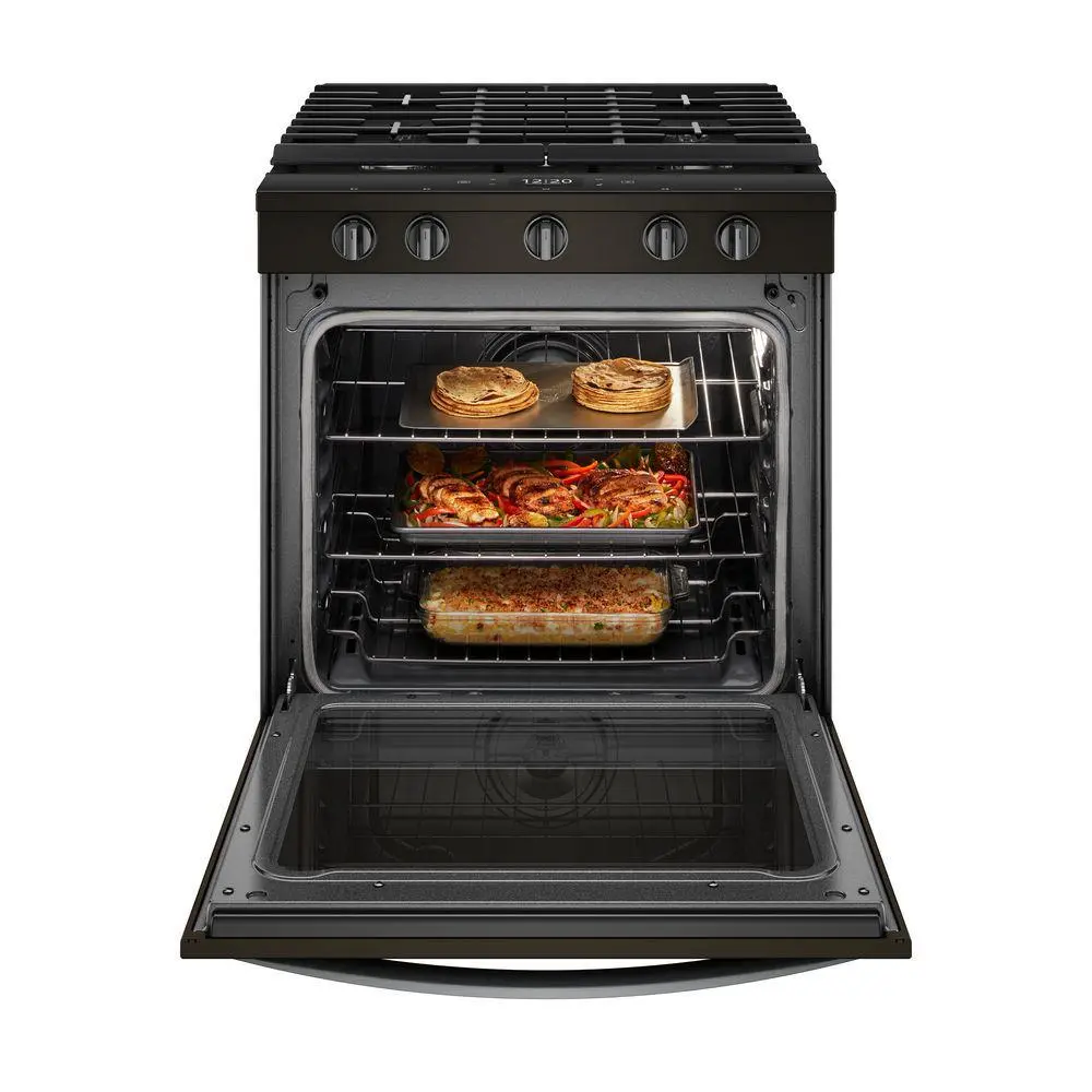 WEG750H0HV Whirlpool 5.8 cu ft Gas Range - Black Stainless Steel-4